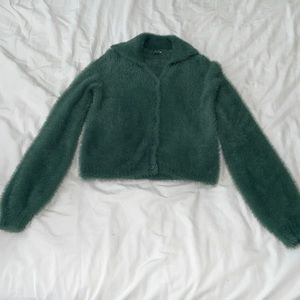 NOT AVAILABLE Fuzzy Green Top